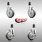 Service Caster 5 Inch 316SS Thermoplastic Rubber Swivel 1-1/2 Inch Stem Caster Brake SCC, 2PK SCC-SS316EX20S514-TPRB-2-TLB-2-112 - alternate 4